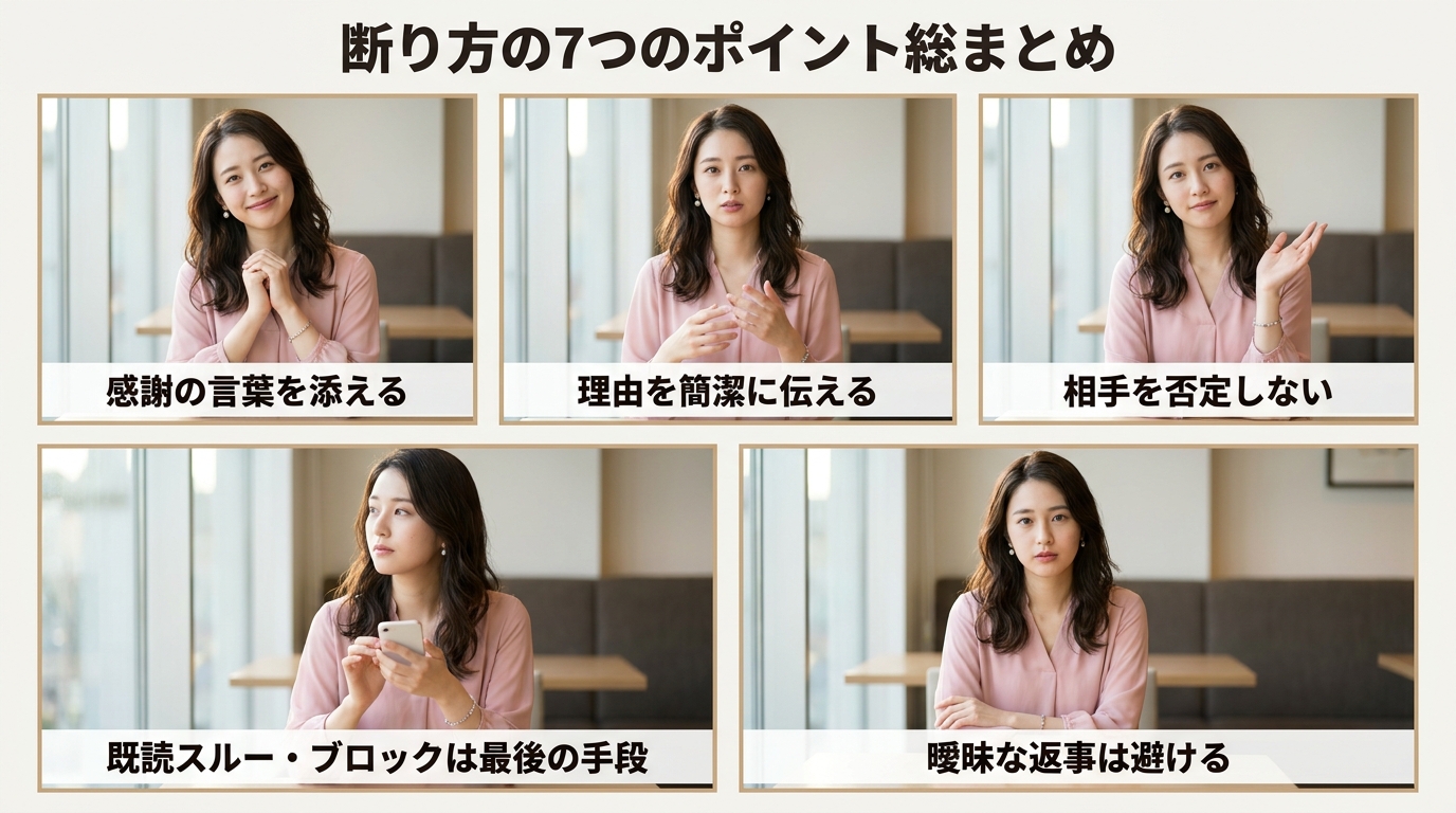 断り方の7つのポイント総まとめ