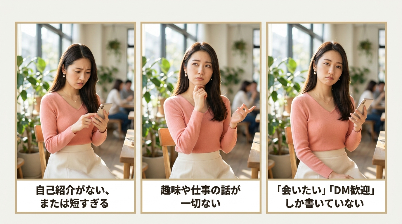 プロフィール欄に違和感がある