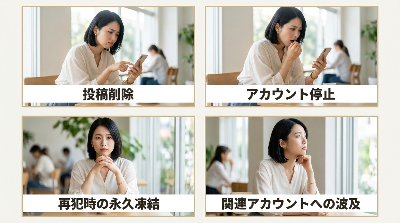 パパ活関連の投稿は規約違反になる