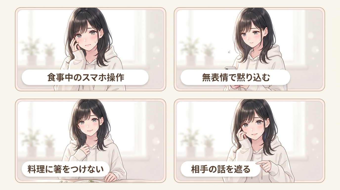食事デートでリピートされる振る舞い