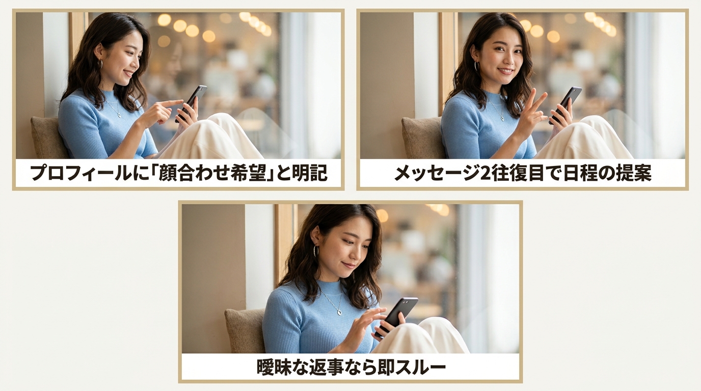 即会い派女性のためのダラメ回避テクニック
