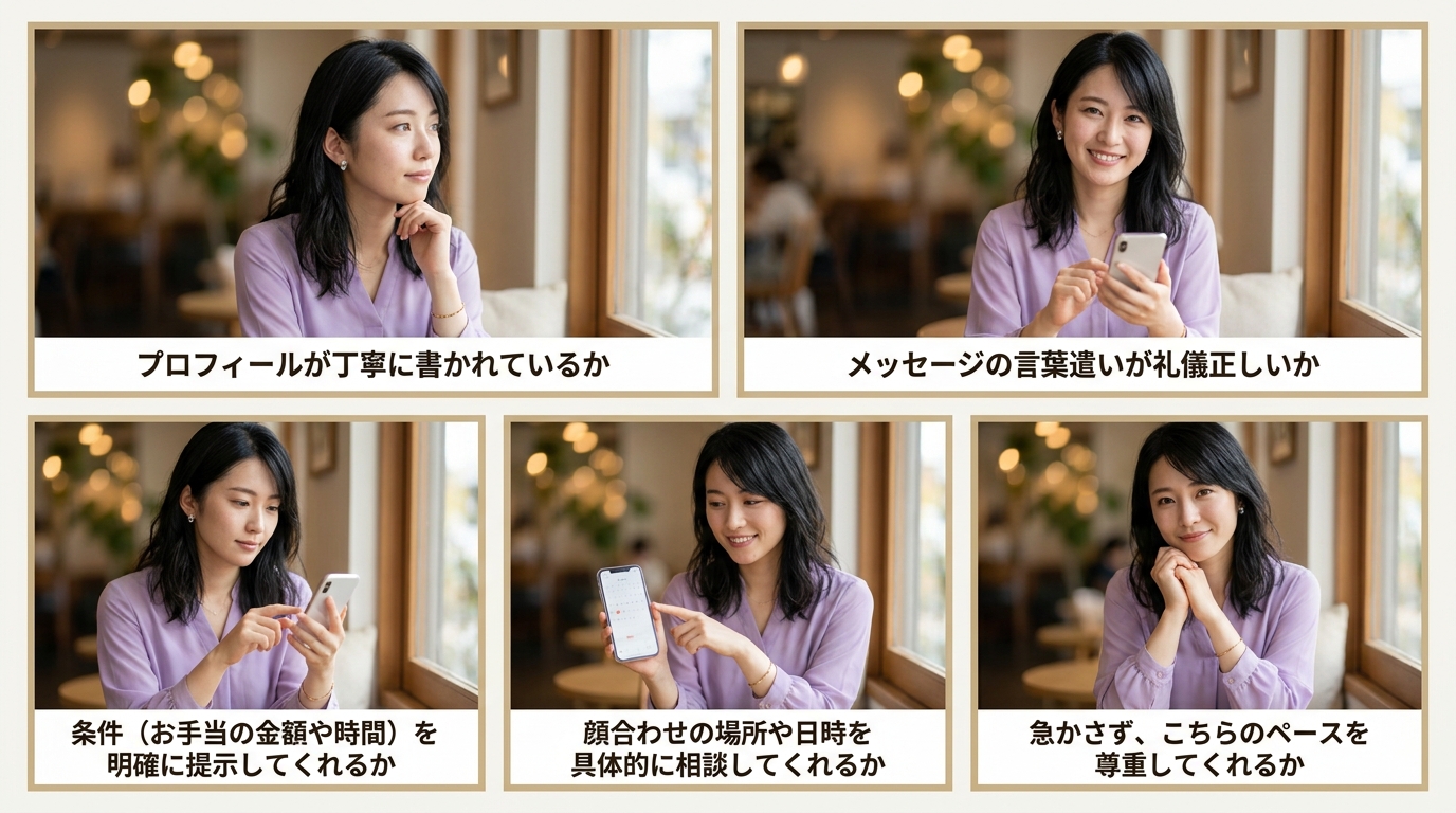 相手の本気度を見極めるチェックポイント