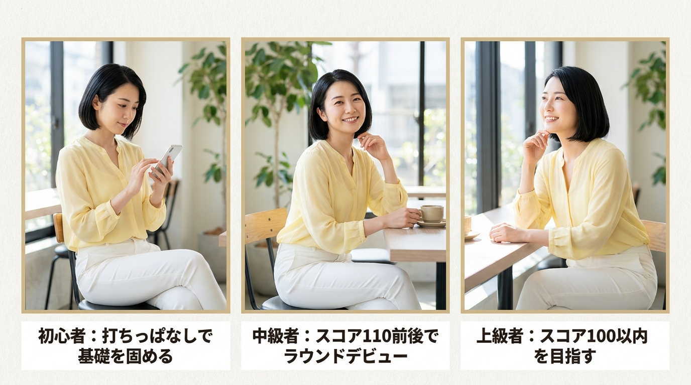 初心者でも始められるが平均スコア110前後が最低ライン