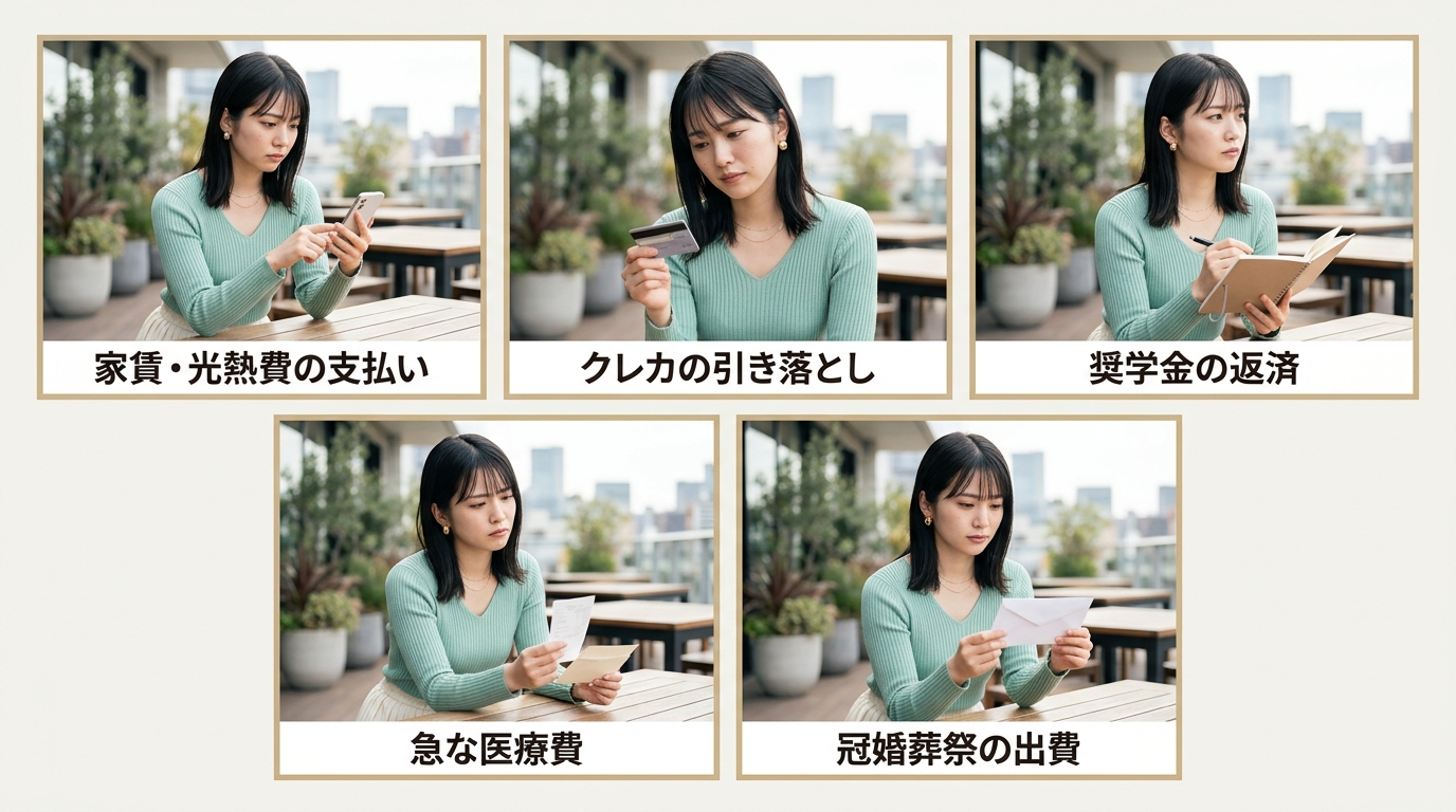急な出費や金銭的な事情を抱えている
